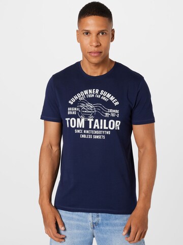 Maglietta di TOM TAILOR in blu: frontale