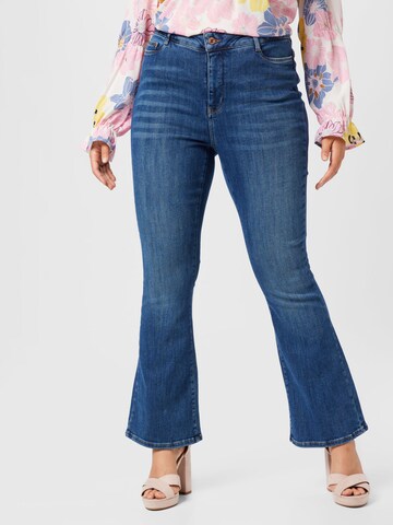 Vero Moda Curve Flared Jeans 'Paulina' in Blauw: voorkant