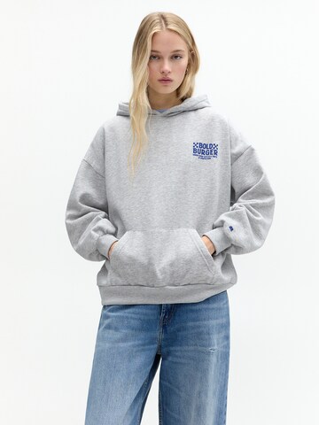 Pull&Bear Sweatshirt 'PACIFIC' in Grey