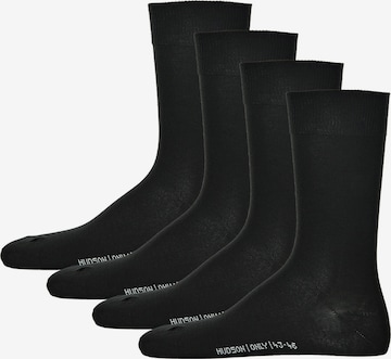 Hudson Socks in Black: front