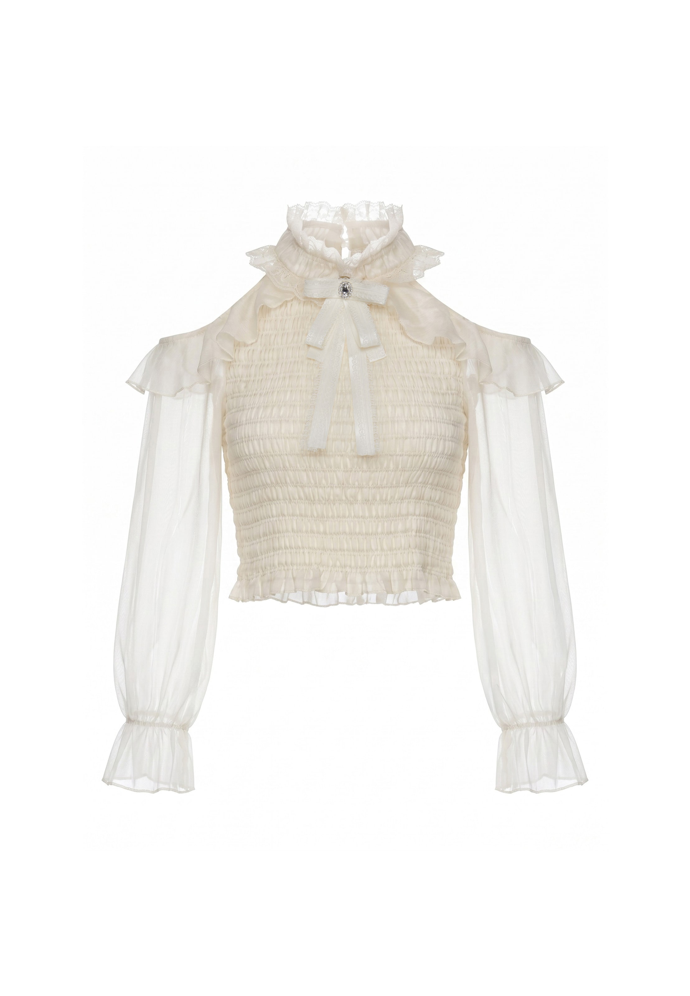faina Blouse in Beige: front