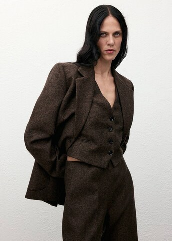 MANGO Vest 'Piper' in Brown