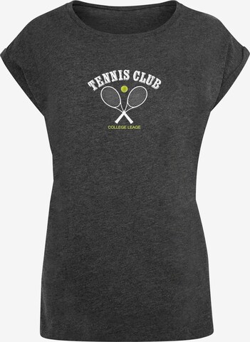 Maglietta 'Tennis Club' di Merchcode in grigio: frontale