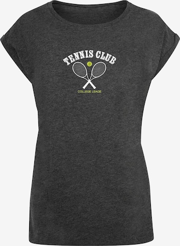 Maglietta 'Tennis Club' di Merchcode in grigio: frontale