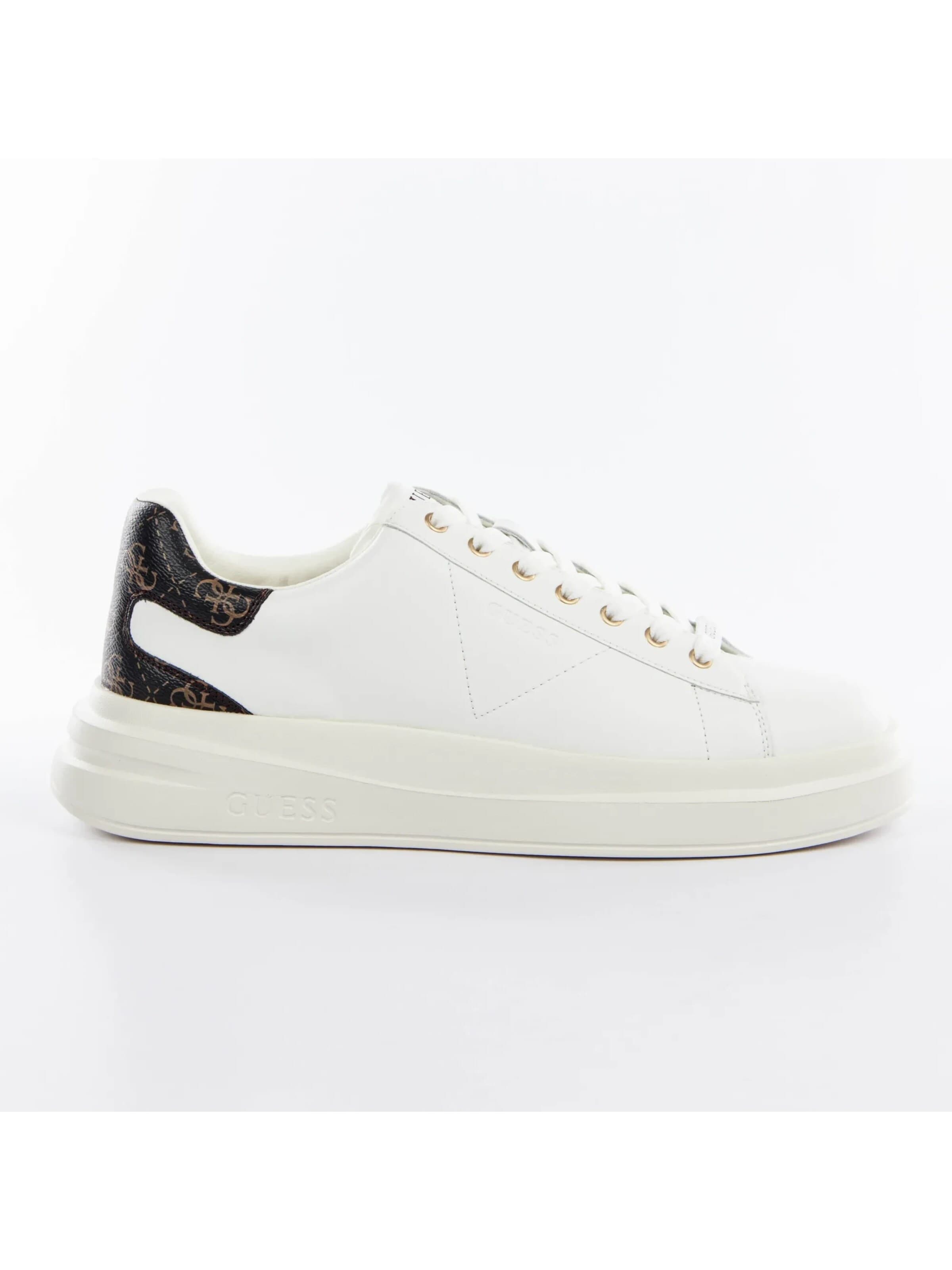 GUESS - Zapatos con cordón 'Elba' en blanco: frente