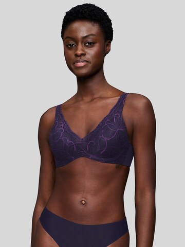 TRIUMPH BH ' Body Make-Up Illusion Lace ' in Blauw: voorkant