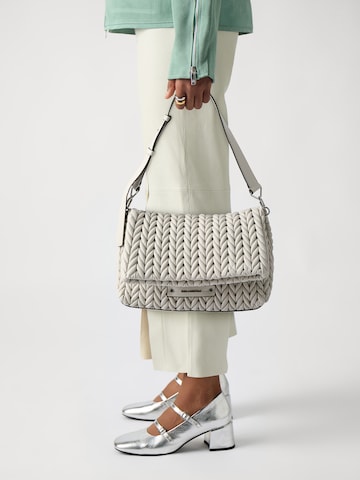 Karl Lagerfeld - Mala de ombro 'WEAVE' em cinzento