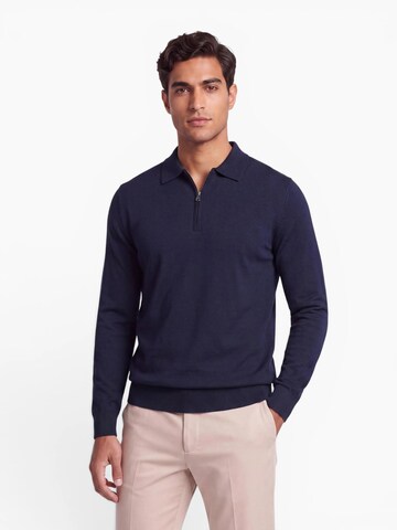 INSPR Sweater 'Markova Zip' in Blue