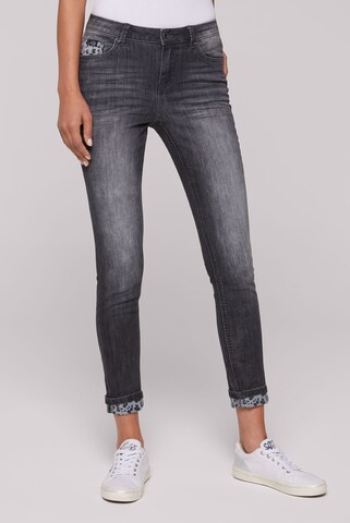 Soccx Slim fit Jeans in Black: front