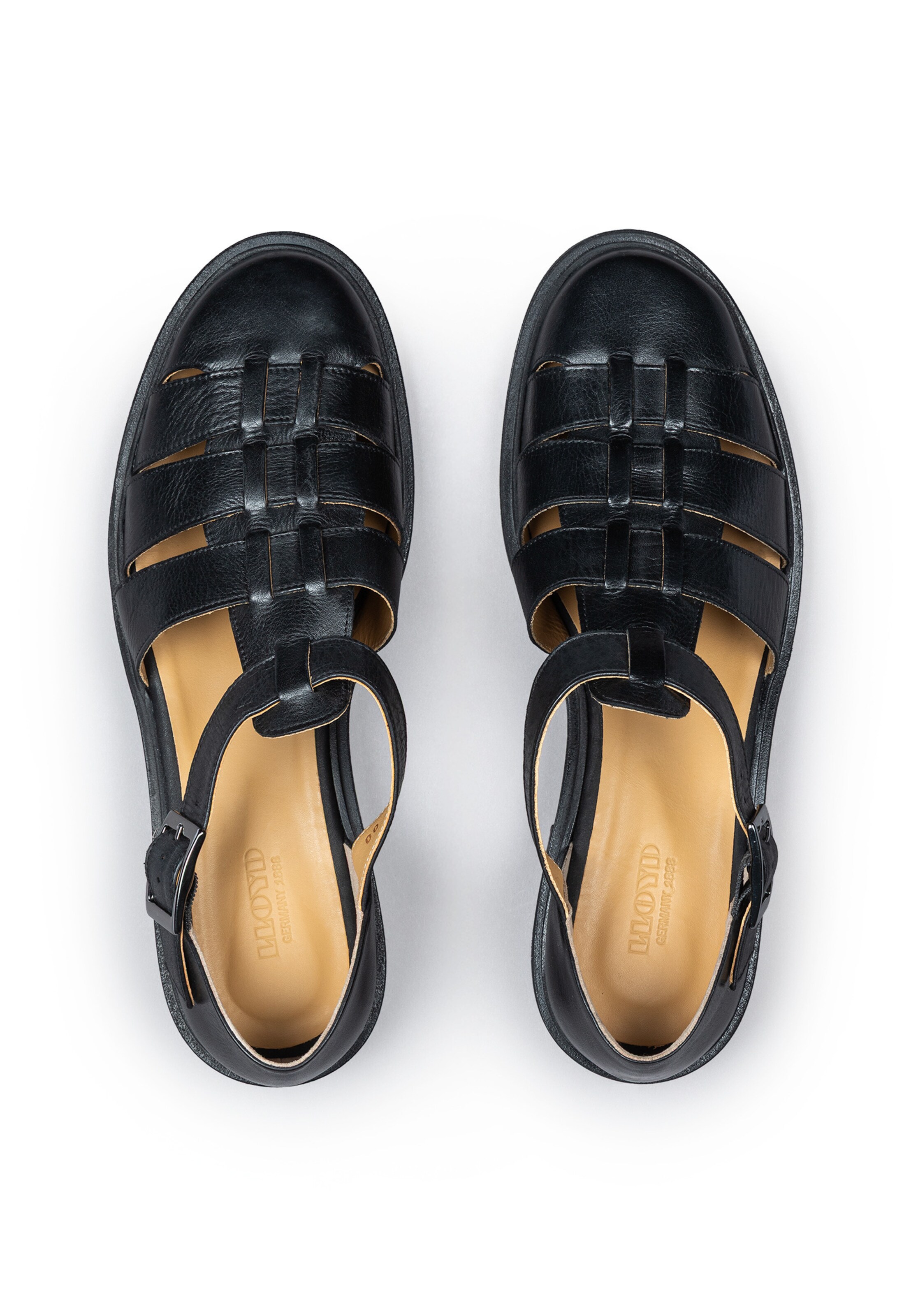 Sandales à lanières LLOYD en noir