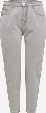 GLAMOROUS CURVE Tapered Jeans in Grey: front
