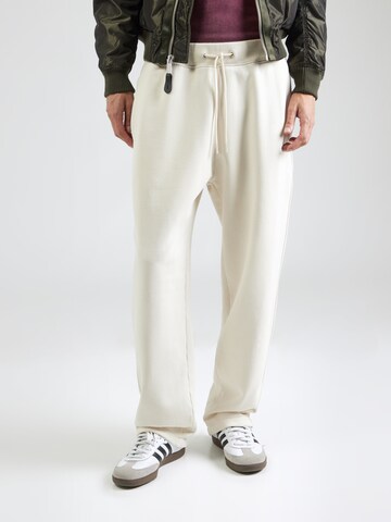 Loosefit Pantalon Abercrombie & Fitch en beige : devant
