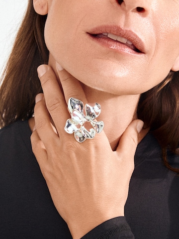 Anello ' Lunith ' di Pilgrim in argento: frontale