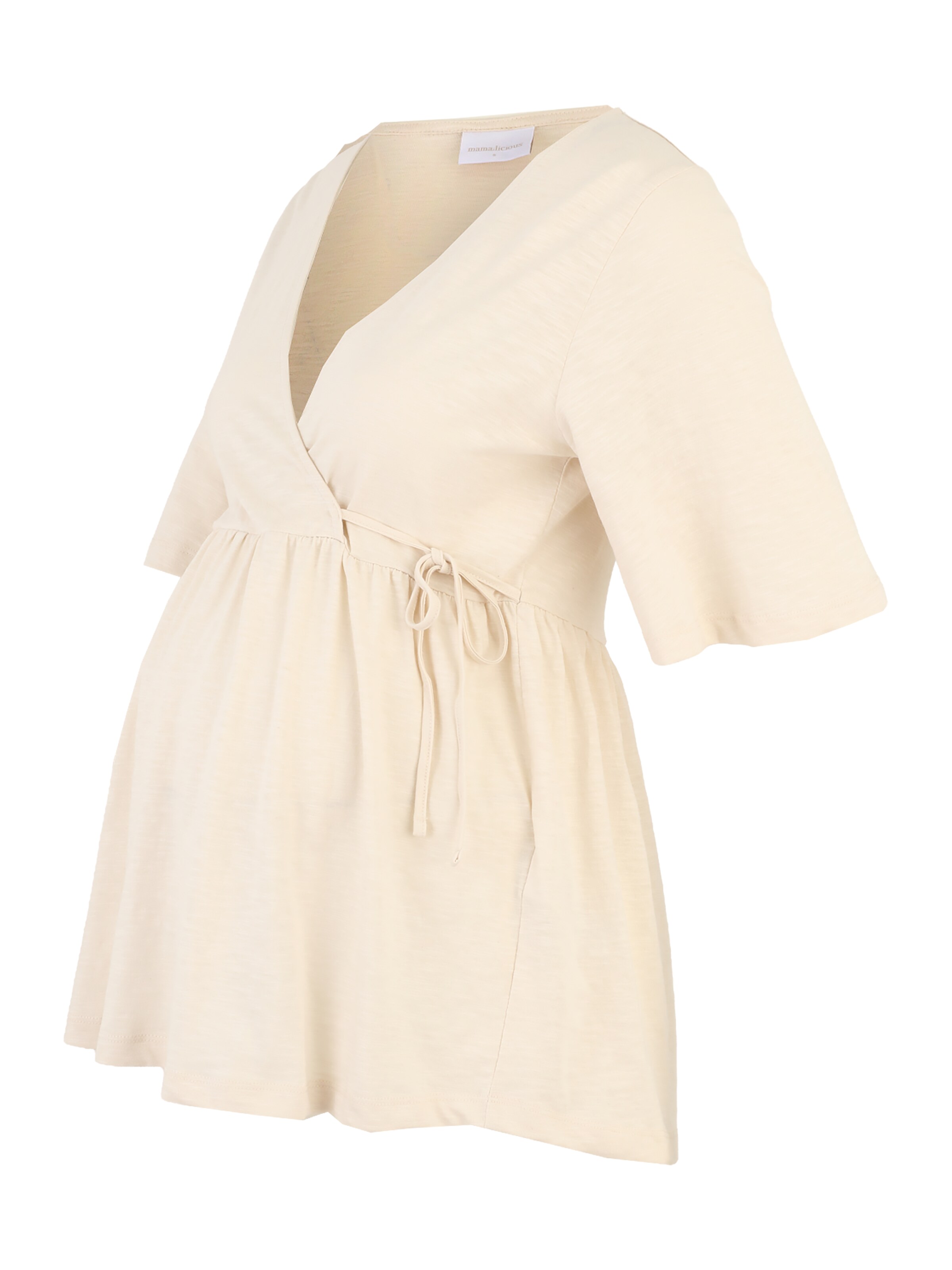 MAMALICIOUS Shirt 'MLKALYNA TESS' in Beige: front