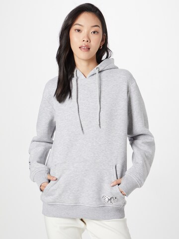 Zwillingsherz Sweatshirt 'Dorea' in Grey: front