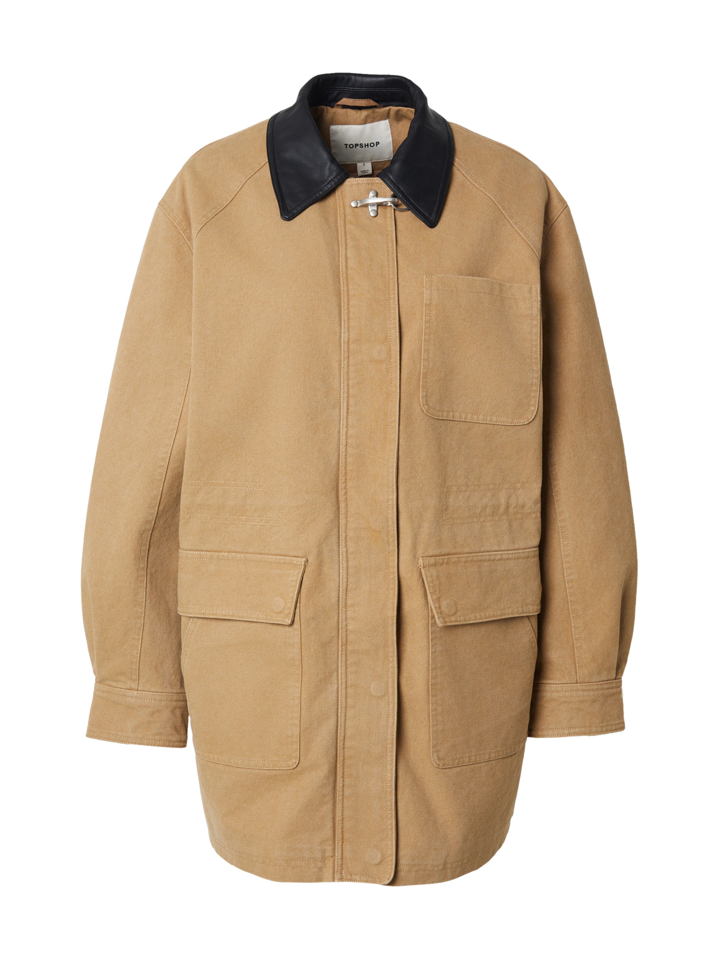 TOPSHOP Демисезонная куртка 'POSIE' в Бежевый: спереди