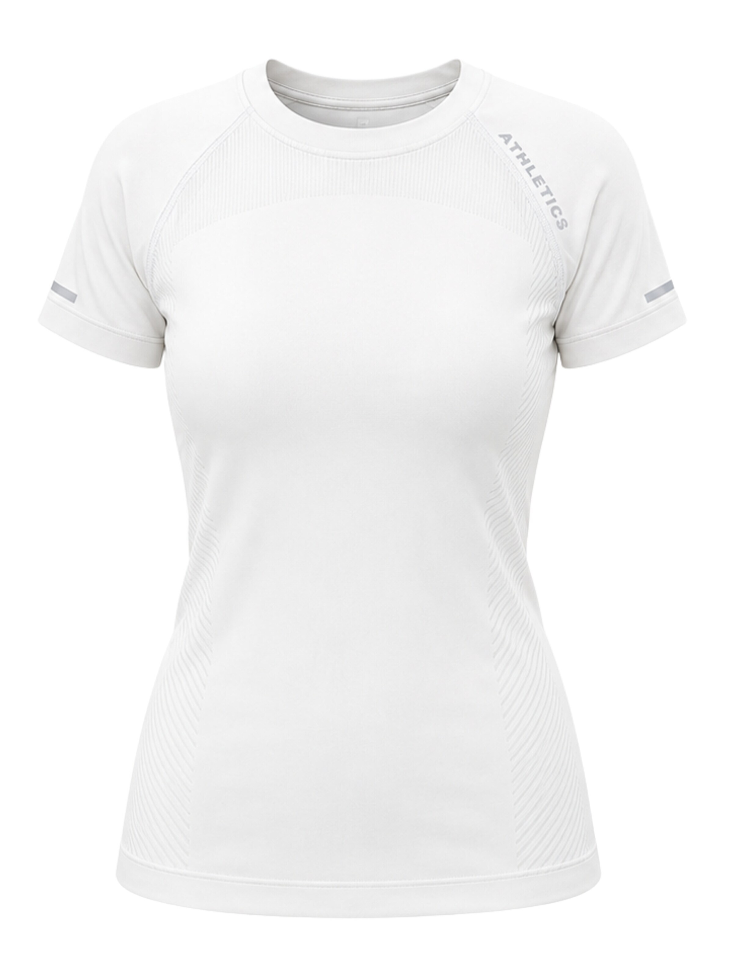 WULIBIKE - Camiseta funcional 'Wulibike Damen Fitness-Shirt Seamless Yoga Trainings-Oberteil' en blanco: frente