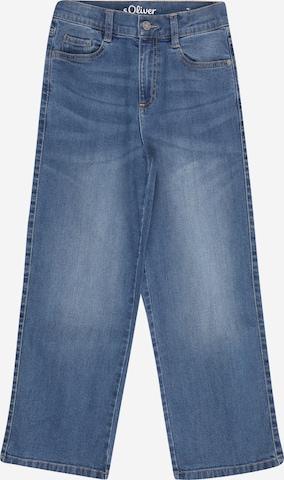 mėlyna s.Oliver Plačios klešnės Džinsai: priekis
