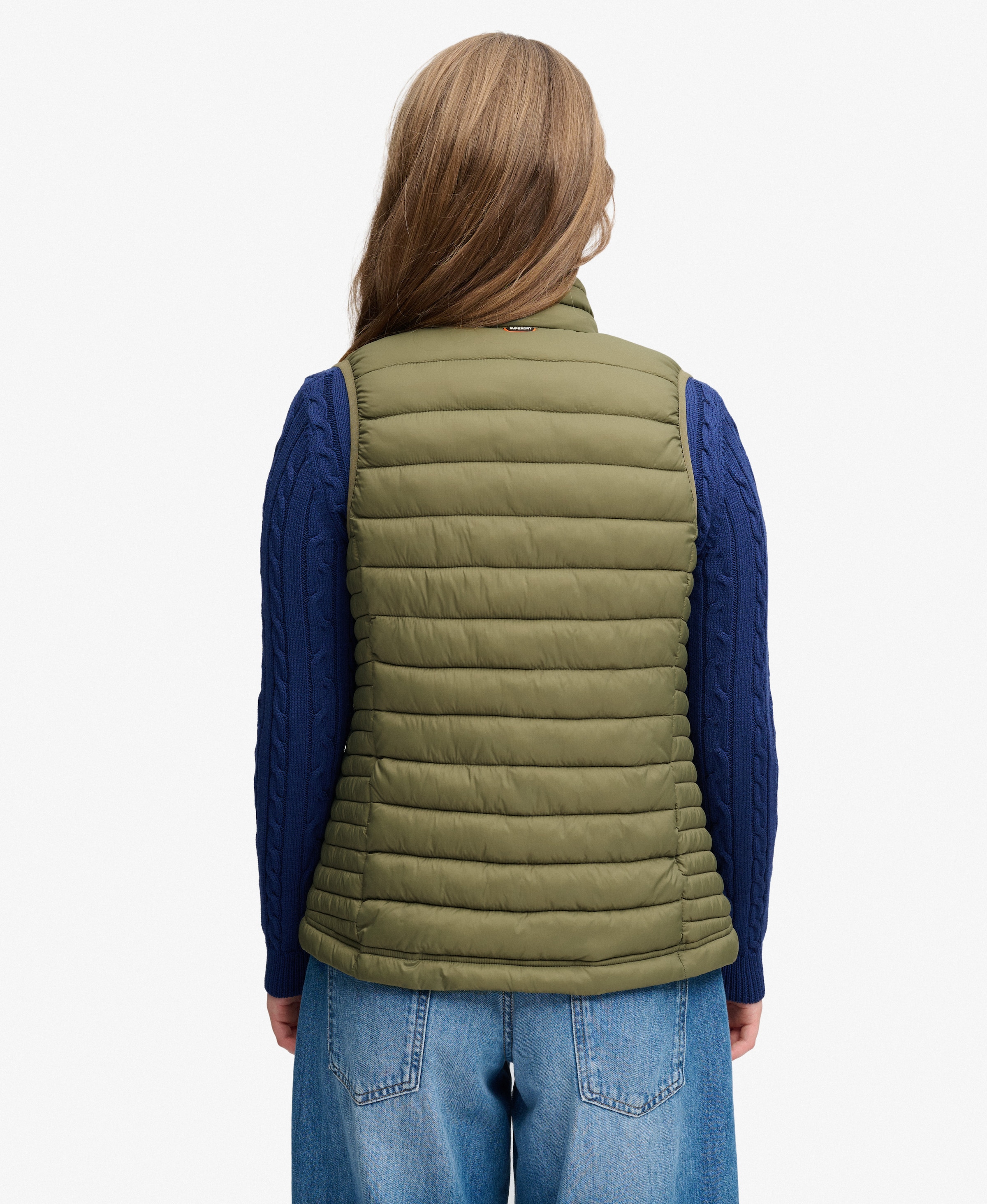 Superdry & Co Bodywarmer 'Fuji Lite' in Groen