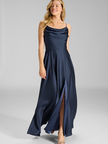 SWING Večerna obleka | modra barva