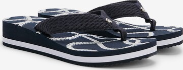 TOMMY HILFIGER Teenslipper in Blauw