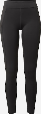 Reebok Skinny Workout Pants in Black: front