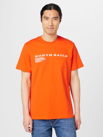 North Sails Tričko – oranžová: přední strana