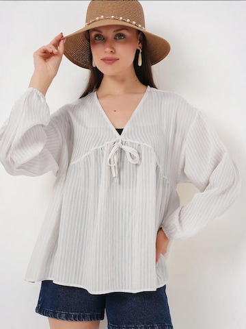 Camicia da donna di Bigdart in beige: frontale