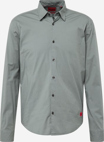 Chemise 'Ermo' HUGO en vert : devant