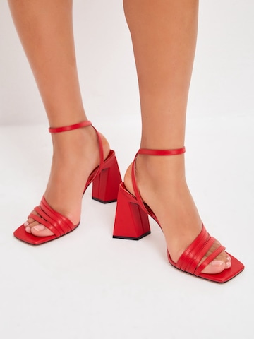 CESARE GASPARI Strap Sandals in Red