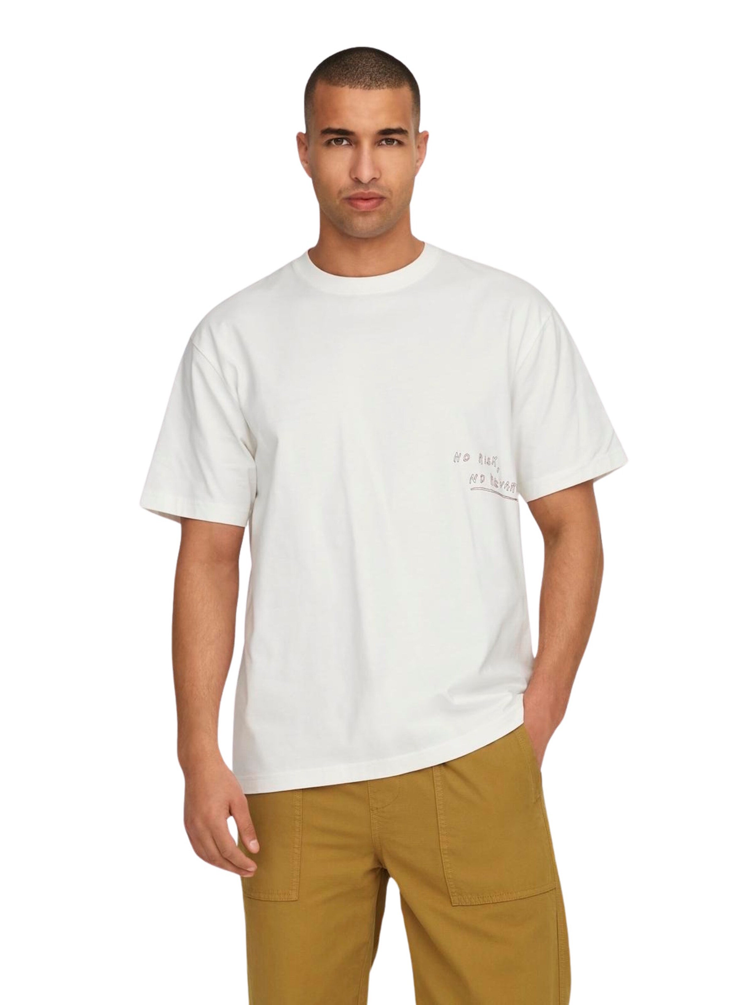 Only & Sons Shirt in Wit: voorkant