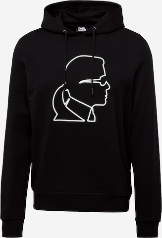 Sweat-shirt Karl Lagerfeld en noir : devant