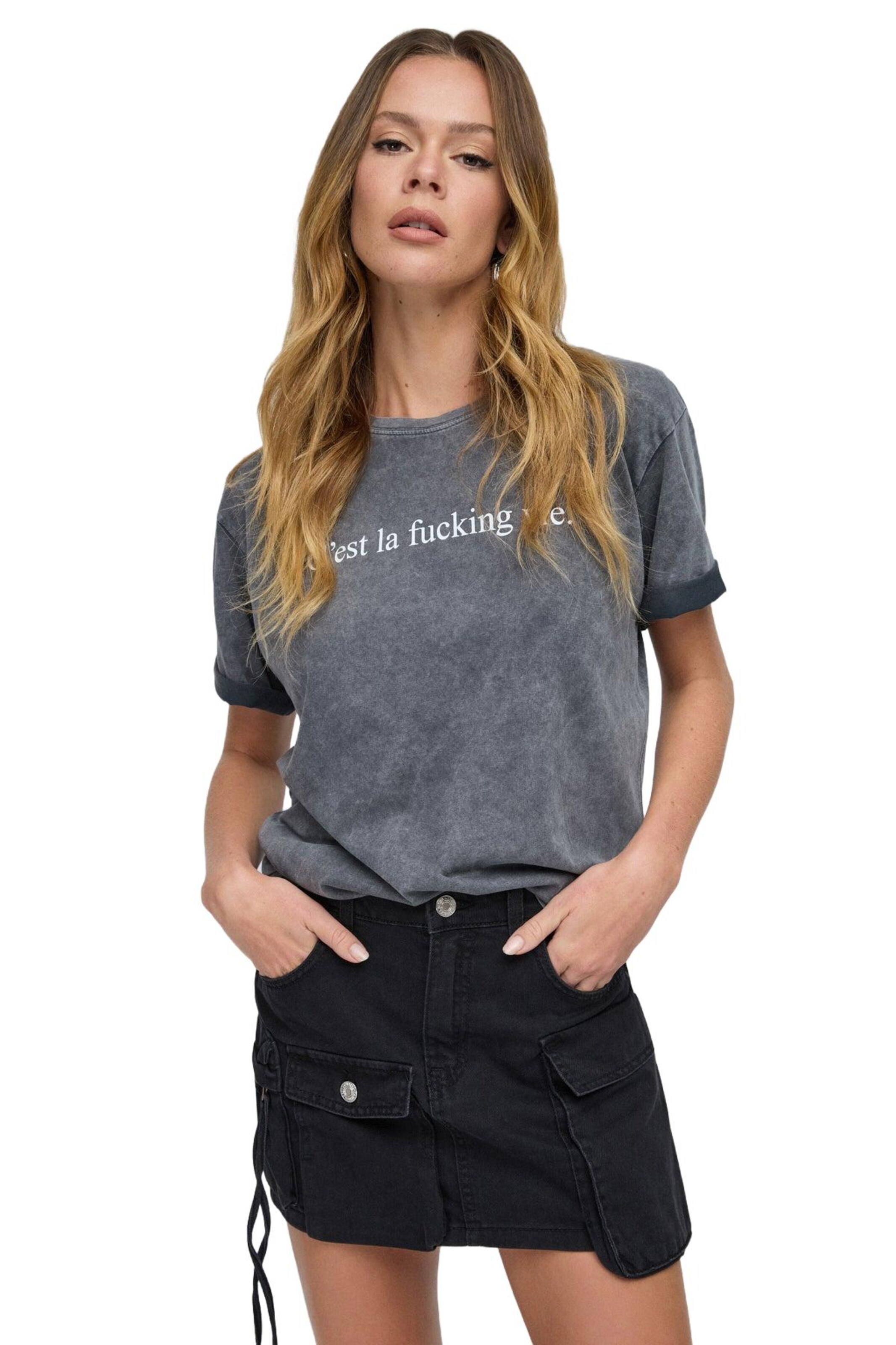 No Matter What T-Shirt in Grau