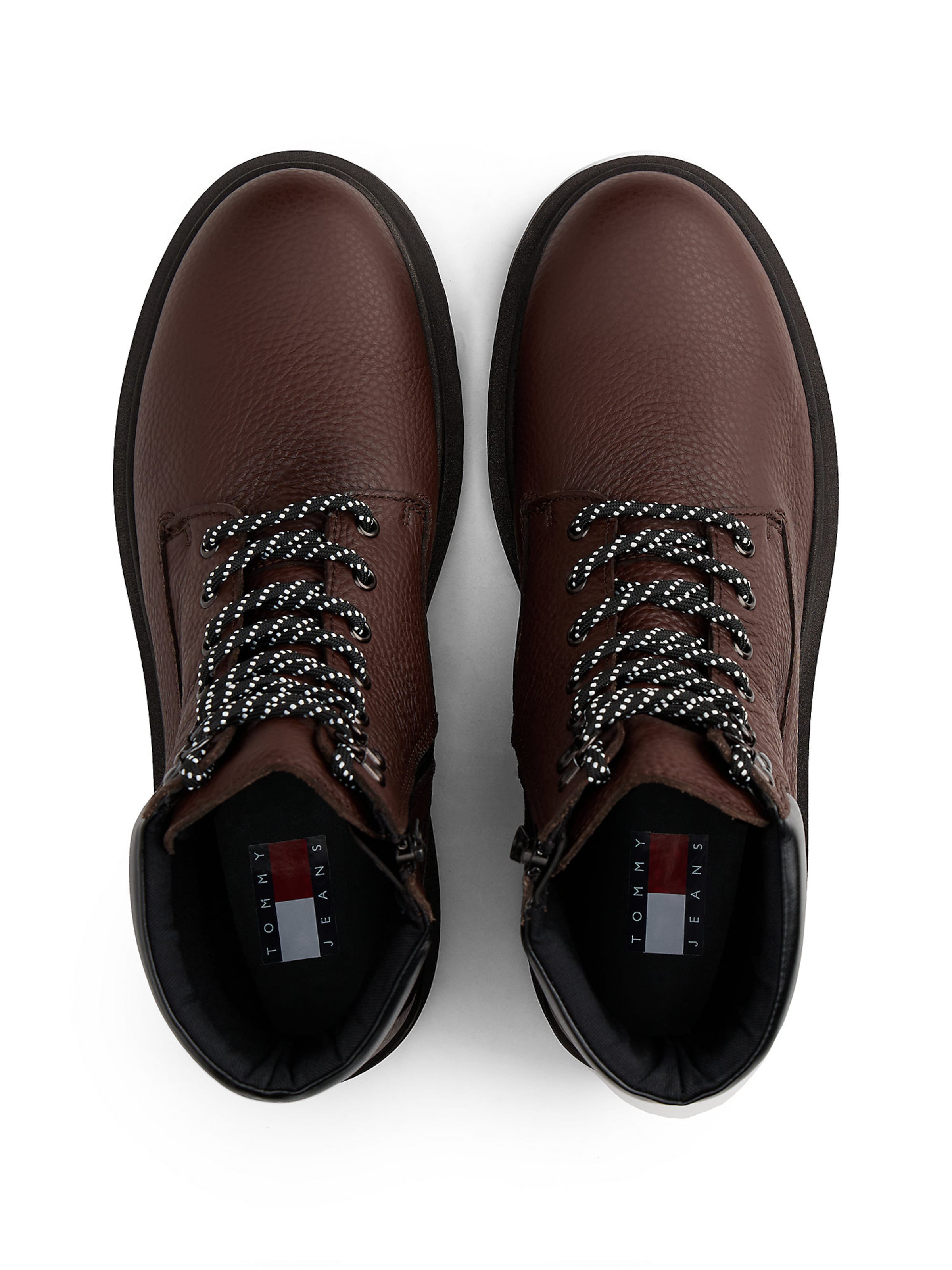Tommy Jeans Veterboots in Bruin