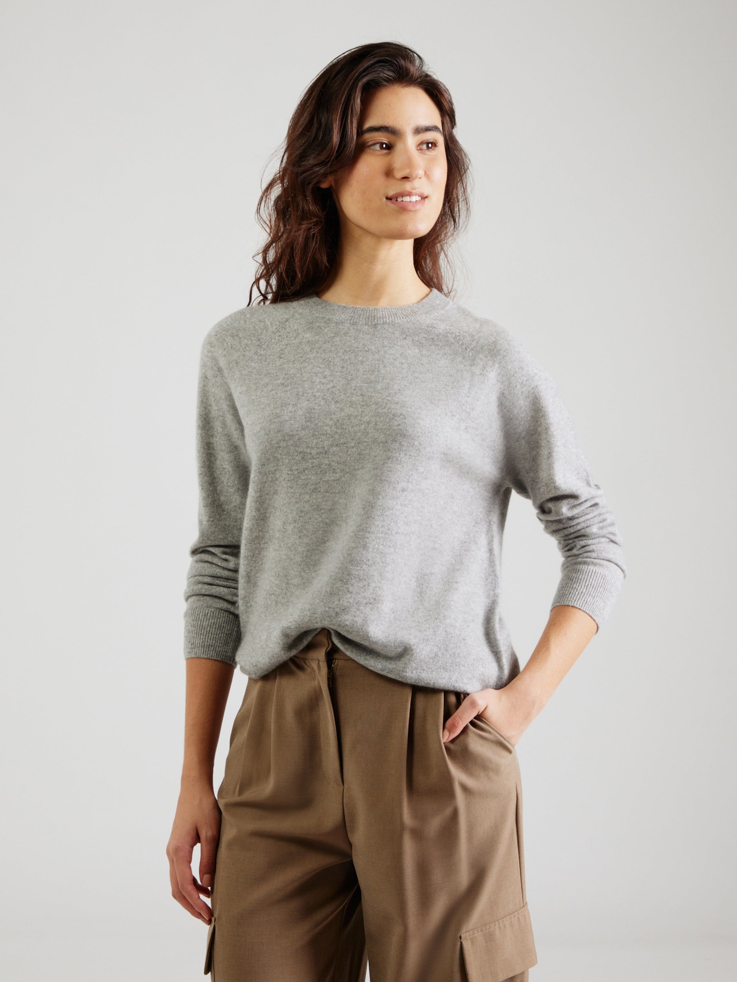 Samsøe Samsøe Sweater 'Boston' in Mottled Grey | ABOUT YOU