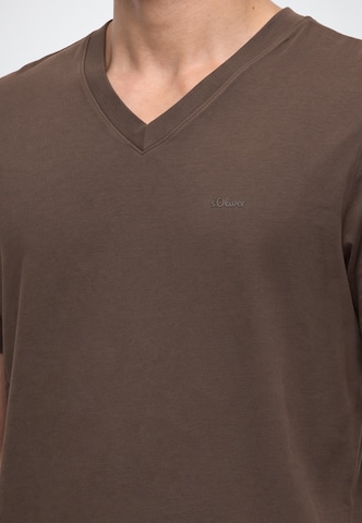 s.Oliver Shirt in Brown: front