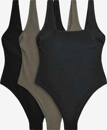 Bustier Maillot de bain The Set en vert : devant