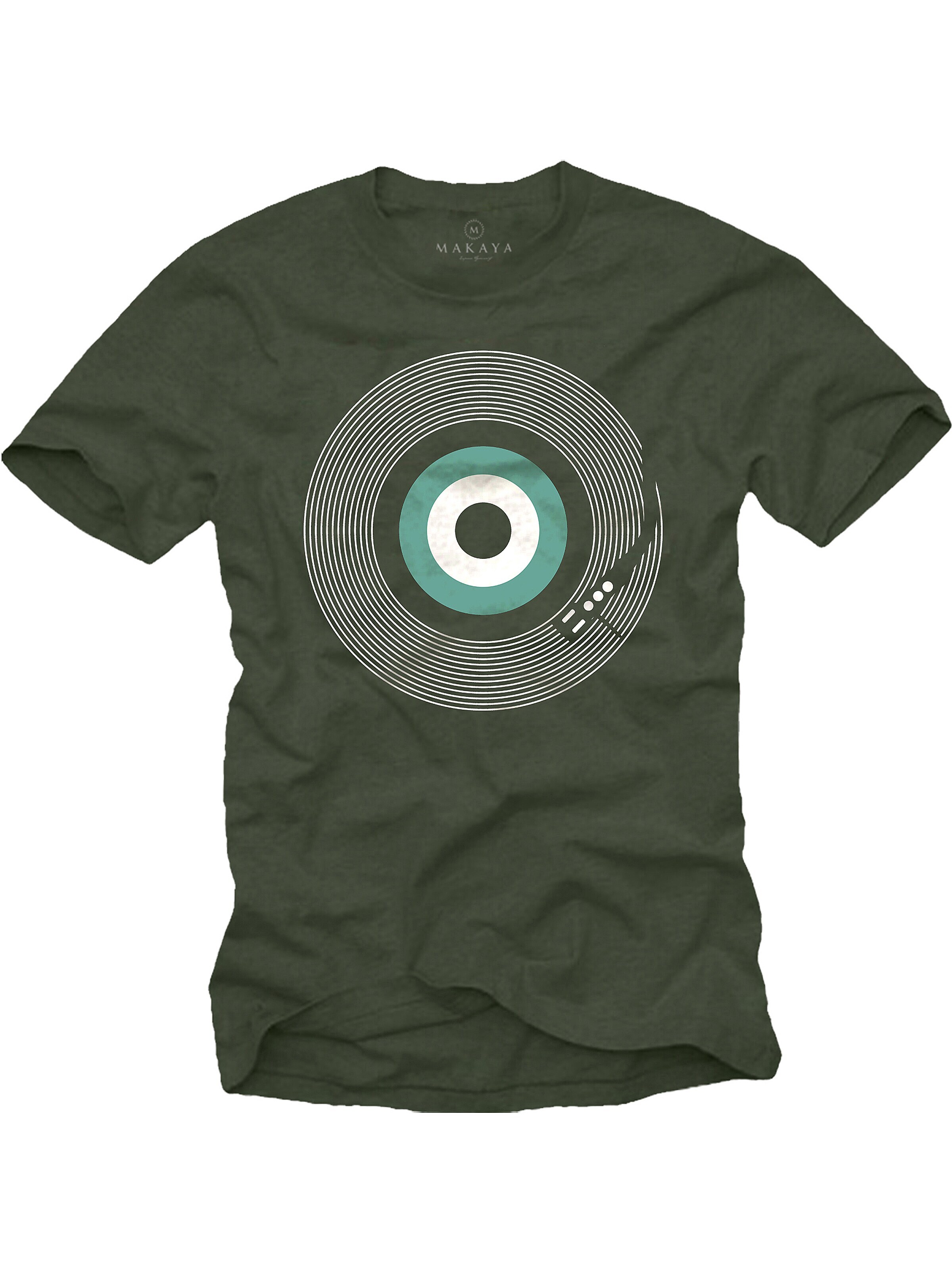 MAKAYA Shirt 'Final Track' in Green: front