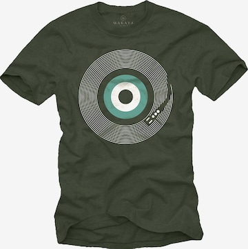 MAKAYA Shirt 'Final Track' in Green: front