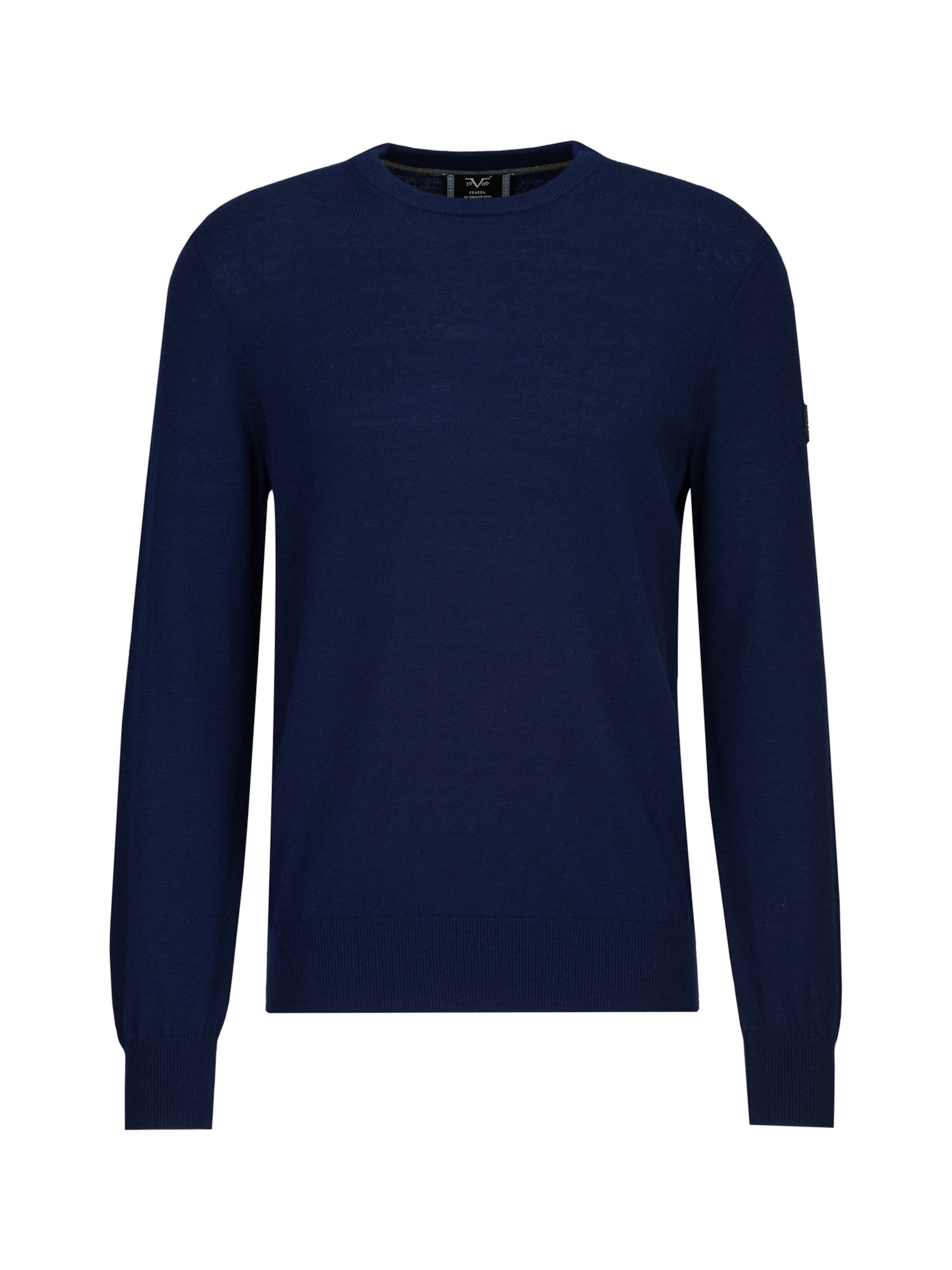 19V69 ITALIA Trui 'Cliff' in Blauw: voorkant