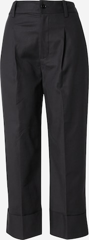 Lauren Ralph Lauren Regular Панталон с ръб 'ZEEYA' в черно: отпред