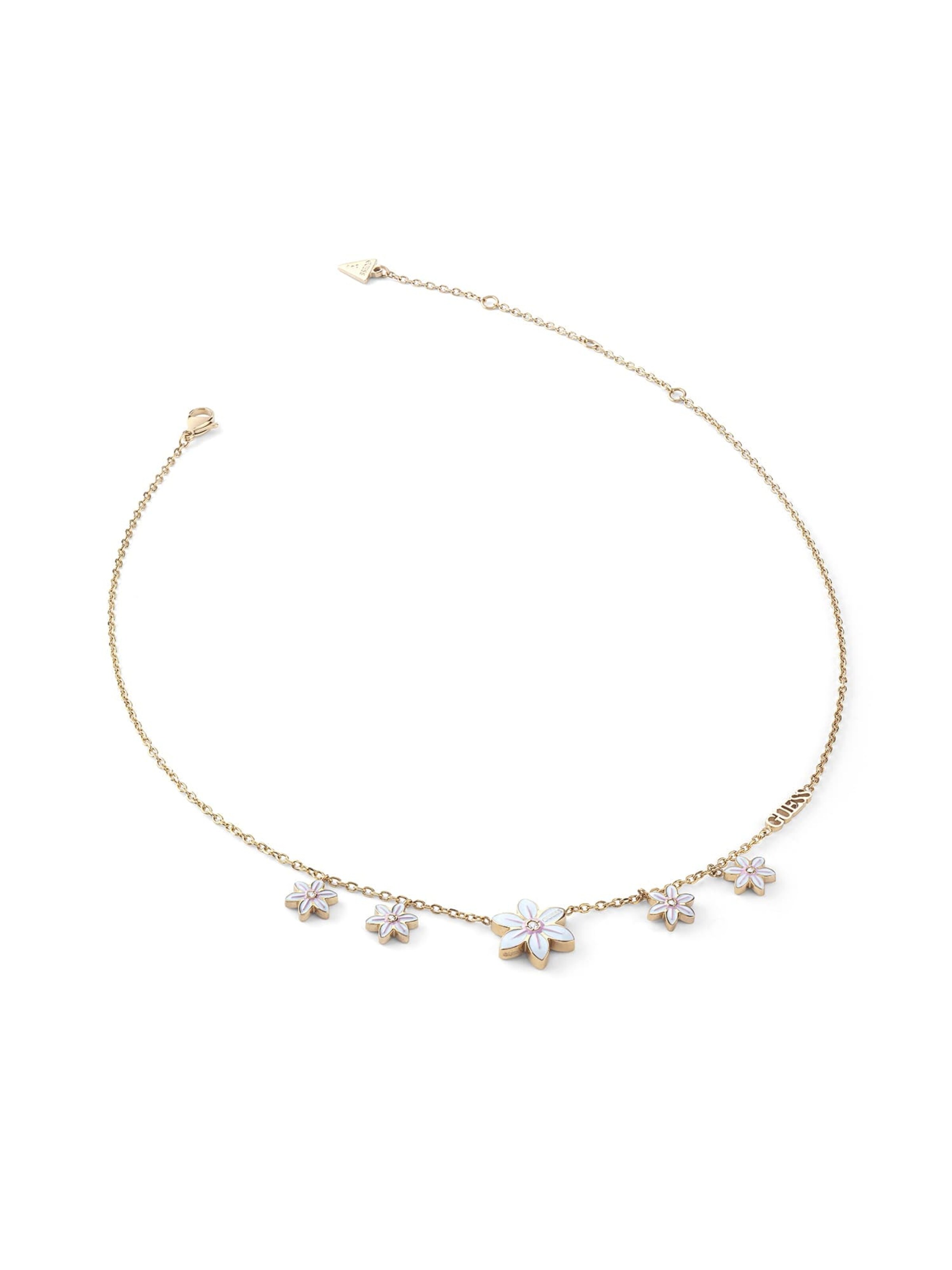 GUESS Necklace 'White Lotus' in Gold: front