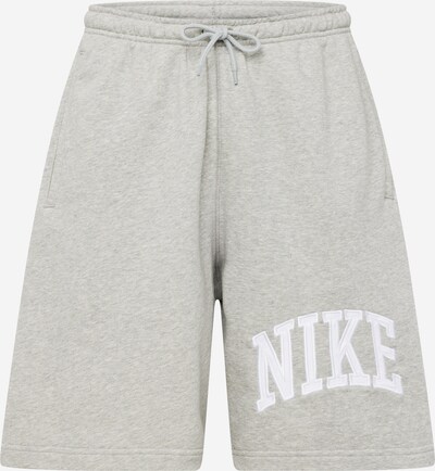 Nike Sportswear Calças 'CLUB' em cinzento / branco, Vista do produto