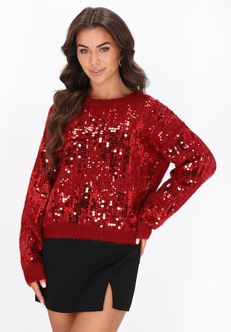 faina - Pullover em vermelho: frente