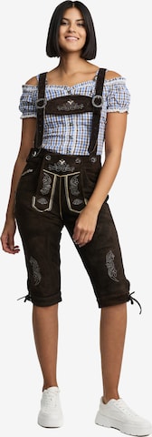 Steigenhöfer Traditional Pants 'Clara' in Brown: front