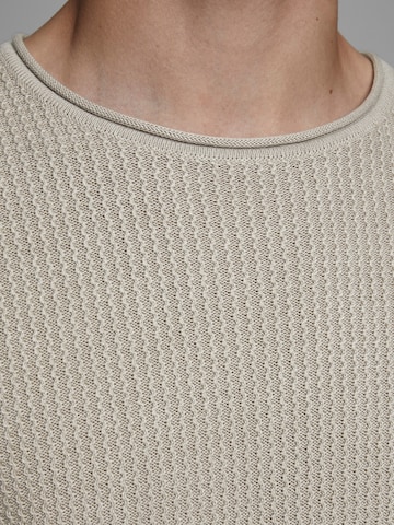 JACK & JONES Regular fit Sweater 'Carlos' in Beige