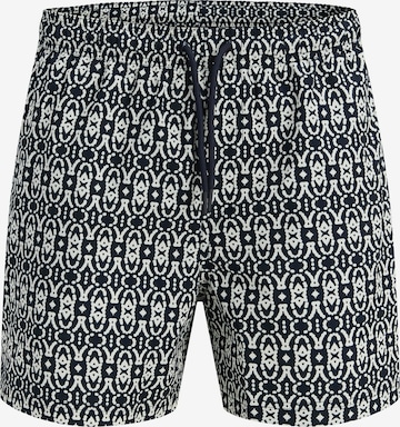 Jack & Jones Plus - Bermudas 'JPSTMAUI' en azul: frente