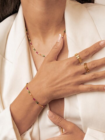 Bracelet 'Candy Color Tube Bead' Hey Happiness en or
