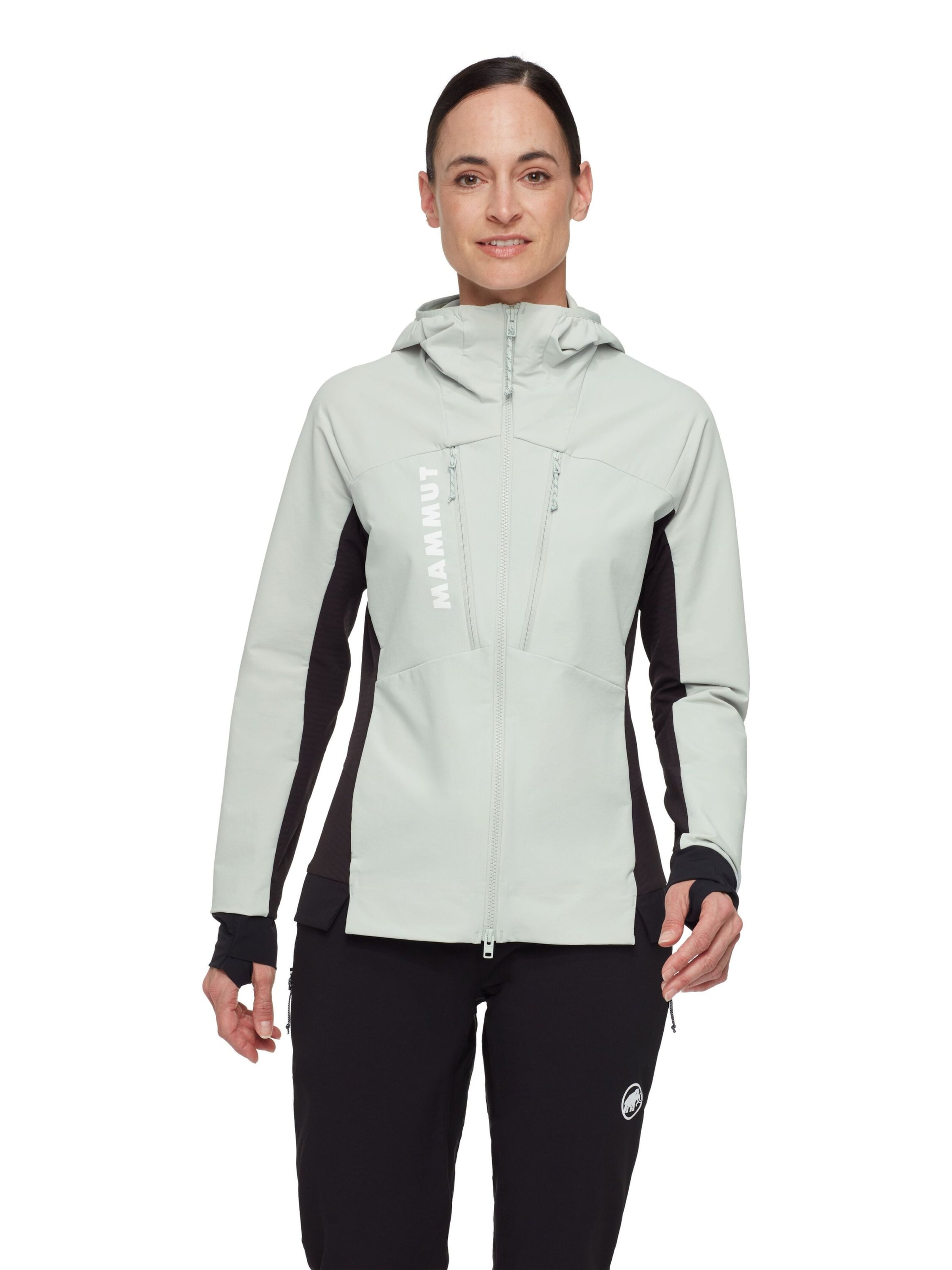 MAMMUT Outdoor Jacket in Green: front