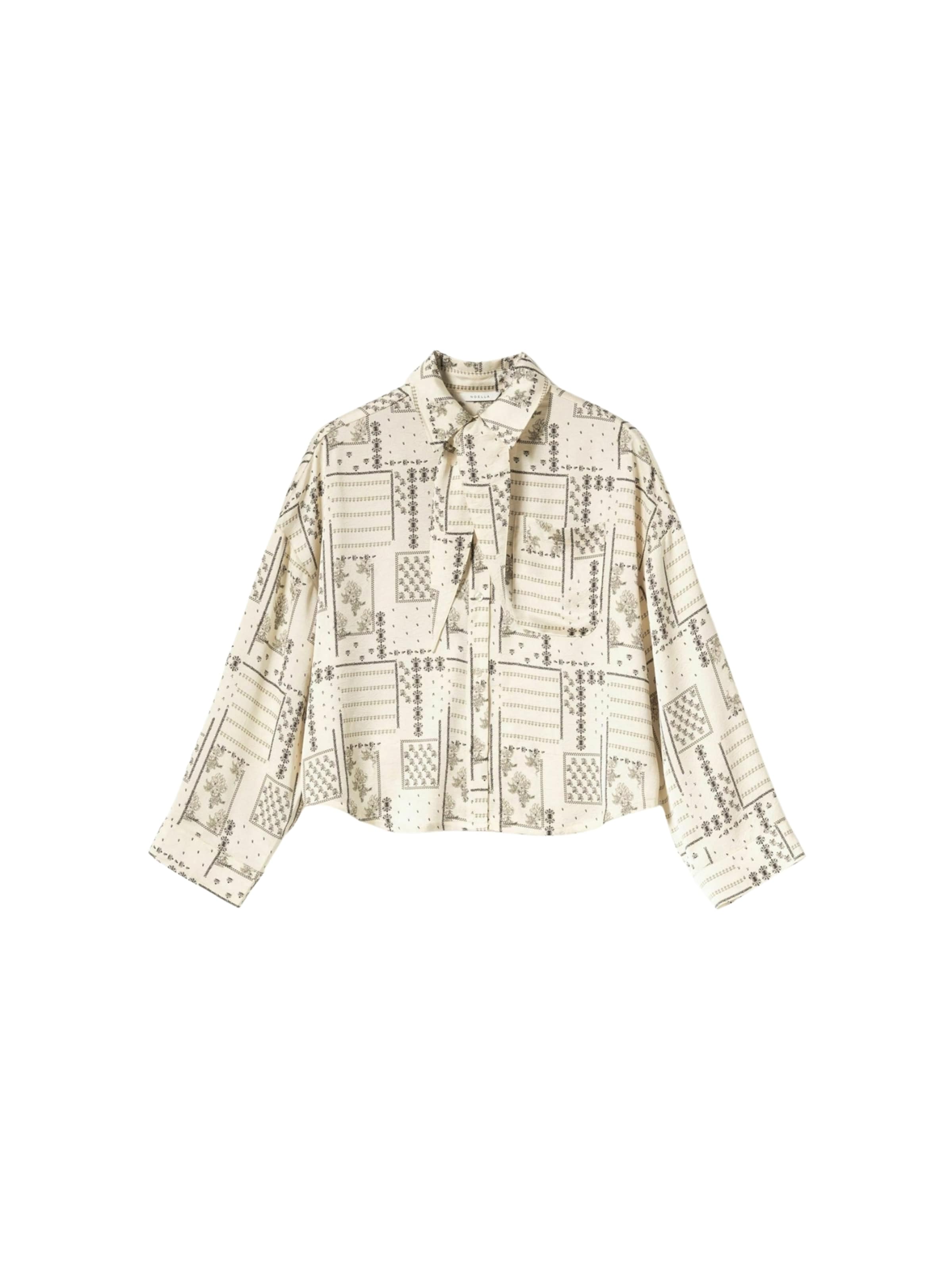 T-shirt ' N-Lerinnah Shirt ' Noella en blanc : devant